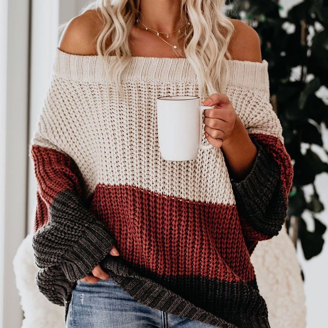 Berit - Off Shoulder Casual långärmad tröja