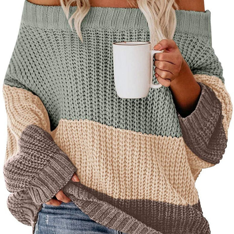Berit - Off Shoulder Casual långärmad tröja