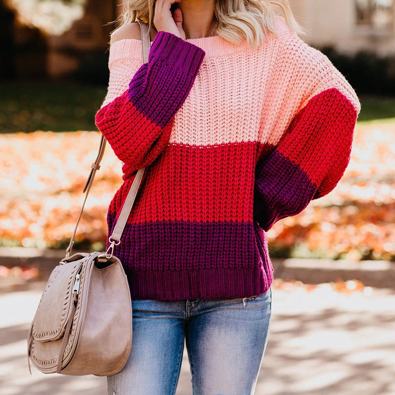 Berit - Off Shoulder Casual långärmad tröja
