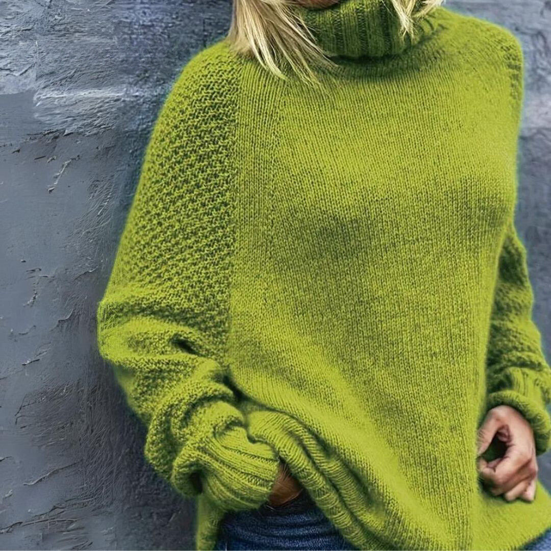 Angela - Elegant tröja med hög hals