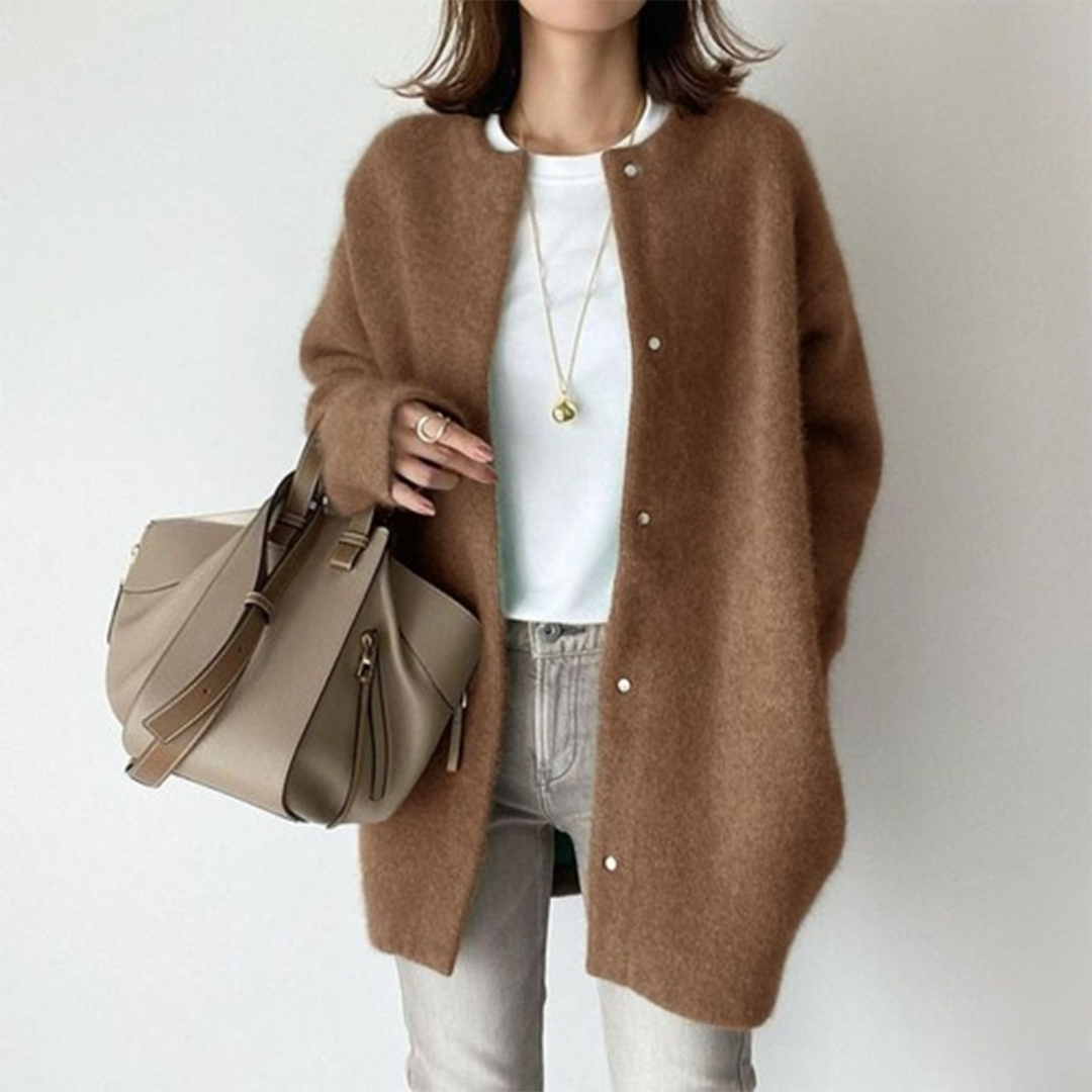 Ingrid - Klassisk mohair cardigan