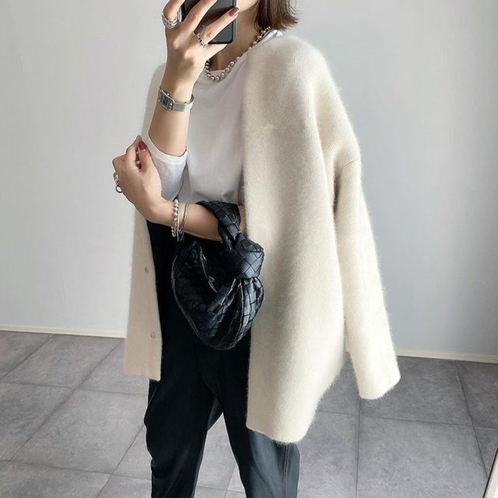 Ingrid - Klassisk mohair cardigan